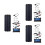 3Sets Portable Solar Kit Pet Polysilicon Outdoor 30W Type-C Controller 6
