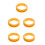 5Stk ABS Bettgitterclips Orange Für Sichere Kinderbett 5