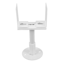 White Steel Central Heating Floor Stand with Adjustable Height