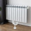 White Steel Central Heating Floor Stand with Adjustable Height 5