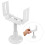 White Steel Central Heating Floor Stand with Adjustable Height 11