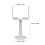 White Steel Central Heating Floor Stand with Adjustable Height 3
