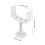 White Steel Central Heating Floor Stand with Adjustable Height 2