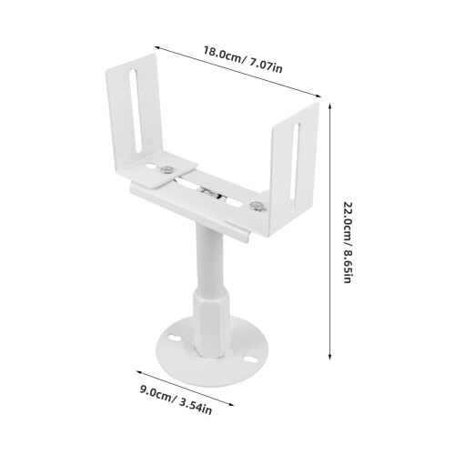 White Steel Central Heating Floor Stand with Adjustable Height 1