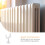 White Steel Central Heating Floor Stand with Adjustable Height 10