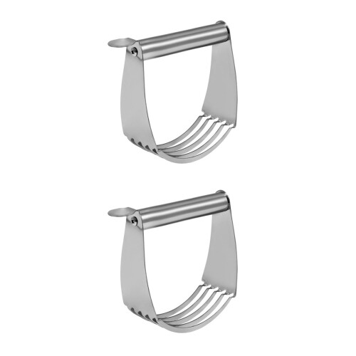 2Stk Küchen Teigschaber Aus Silber , Langlebig Und 1