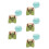 5Stk Puppen-Overall Set Plüsch Mit Hut Kleidungs-Accessoires 8