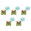 5Stk Puppen-Overall Set Plüsch Mit Hut Kleidungs-Accessoires 7
