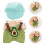 5Stk Puppen-Overall Set Plüsch Mit Hut Kleidungs-Accessoires 10