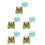 5Stk Puppen-Overall Set Plüsch Mit Hut Kleidungs-Accessoires 6