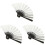 3Stk Mini Papierfächer Silber Faltbar Hand- Und Geschenk 4