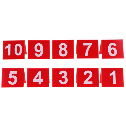 20Stk Rote Tischnummern 1-25 Doppelseitig Hochzeit Restaurant 2