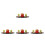 4Sets Mini-Schlangenornament Mit Reichtums-Skulptur Auto- 9