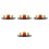 4Sets Mini-Schlangenornament Mit Reichtums-Skulptur Auto- 7
