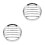 2Stk Silber Mesh Grill Abdeckung Schutz Retro 8