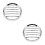 2Stk Silber Mesh Grill Abdeckung Schutz Retro 6