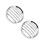 2Stk Silber Mesh Grill Abdeckung Schutz Retro 9
