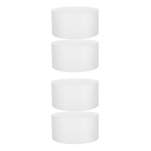 4Pcs White Foam Cake Models for Decorating Practice Durable DIY Tools 2