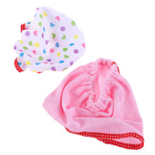 3Stk Roter Bademantel Und Duschhaube Aus Polyester Für Lieblingspuppen
