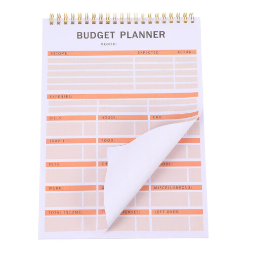 4St Compacte Budgetplanner Met Ringband Voor Financiën Multi Kleur