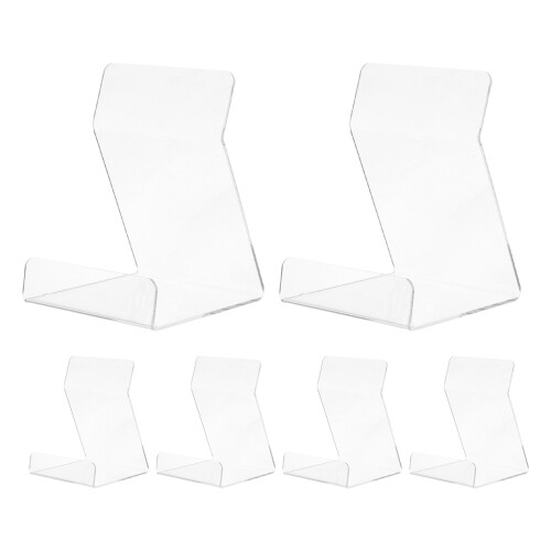 6Stk Transparente Acrylständer Für Display, Bildhalter, Buchständer