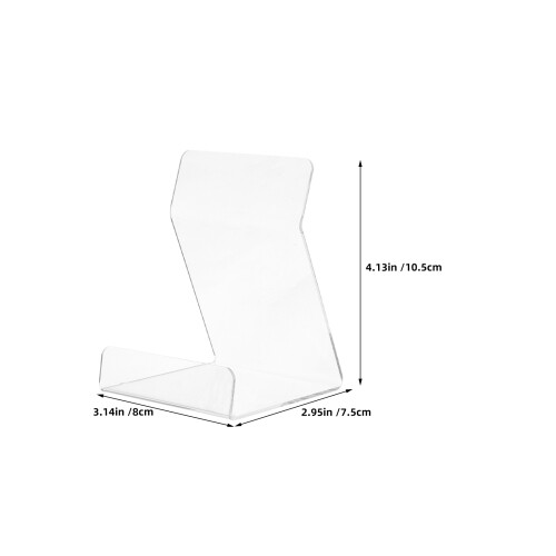 6Stk Transparente Acrylständer Für Display, Bildhalter, Buchständer 1
