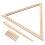 4Sets Kompaktes Webwerkzeug Holz Beige Für Handarbeitsdekoration 1