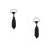 2Stk Schwarze Herren Hochzeit Perlenimitat 6