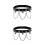 2Stk Schwarzer Chain Leg Ring Punk Schmuck Langlebigem PU Leder 9