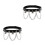 2Stk Schwarzer Chain Leg Ring Punk Schmuck Langlebigem PU Leder 7