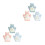 6Stk Kinder Bad Handschuh Cartoon Waschhandschuh Peeling 5
