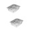 2Stk Buffetservierpfanne Silber Elegant & Vielseitig 9