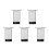 5Stk Langlebiger -Poolstuhl Polyester PVC Mit 5