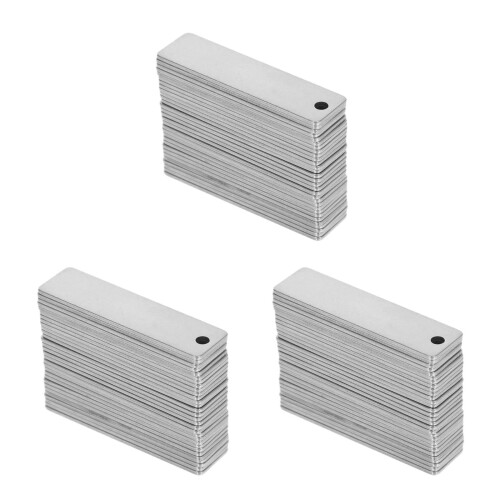 90Stk Gravur Blanko Metallanhänger Für 2