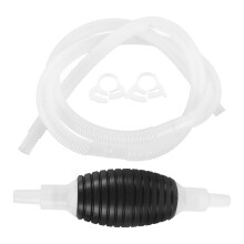 2Pièces Siphon Main Noire Matériau Durable Pour Essence
