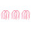 24Stk Yangqin Ersatzteile Gummischläuche Set Elastisch Pink 4