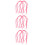 24Stk Yangqin Ersatzteile Gummischläuche Set Elastisch Pink 7