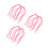 24Stk Yangqin Ersatzteile Gummischläuche Set Elastisch Pink 5