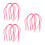 24Stk Yangqin Ersatzteile Gummischläuche Set Elastisch Pink 9