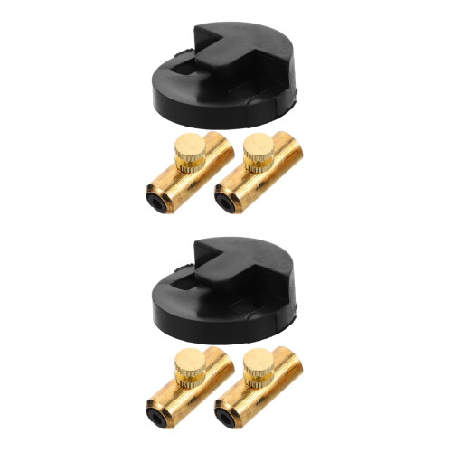 2Sets Cello Zubehör Metall-Wolf-Dämpfer in Bunt Für Klangoptimierung 2