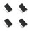 4Stk Schwarzes Cd Aufbewahrungscase Aus Polyester 4