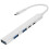 4Stk USB Mehrfachanschluss Hub Aluminium Für Computer Laptop 3