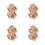 4Paare Leichte Plüsch Puppenschuhe Tierdesign Warm Wintermode 4