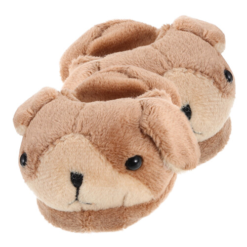 4Paare Leichte Plüsch Puppenschuhe Tierdesign Warm Wintermode 2