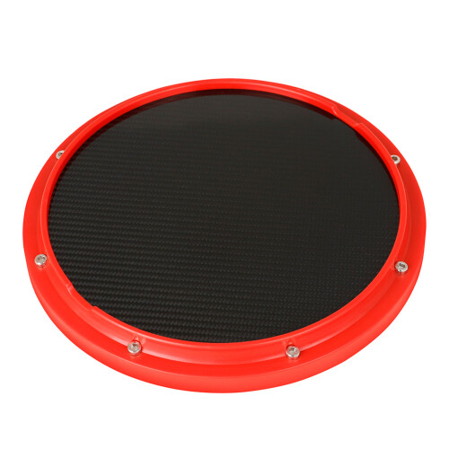 2Stk Rotes Drum Practice Pad Carbonfaser ABS Drum Zubehör Für Training