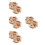 4Paare Leichte Plüsch Puppenschuhe Tierdesign Warm Wintermode 9