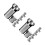 2Sets Silber Aluminium Ventilkappen Für Auto & Lkw Ventilschutz 7