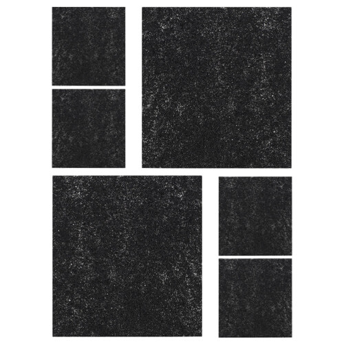 12Stk Schwarze Aktivkohle Filter Katzenklo Geruchsfilter Waschbar 1