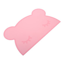 2Stk Rosa Silikon Placemat Baby Rutschfest Kinder Cartoon Tischmatte