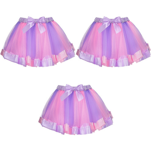 3Stk Tutu Röcke Für Kinder Weicher Polyester 2